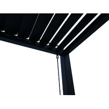 3 x 3.6m Charcoal Coolaroo Aluminium Louvred Gazebo